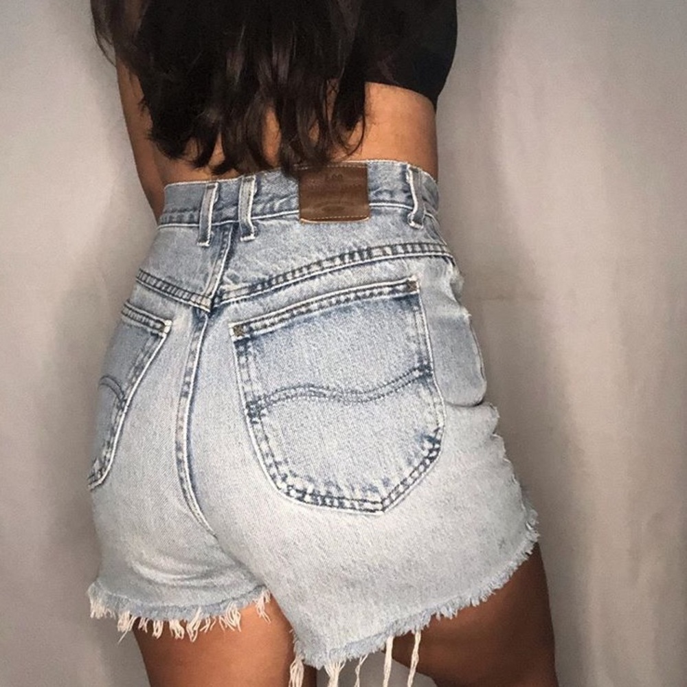 90s Light Wash Lee shorts